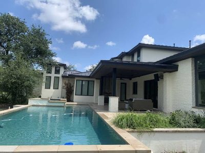 Poolside Covered Patio Construction